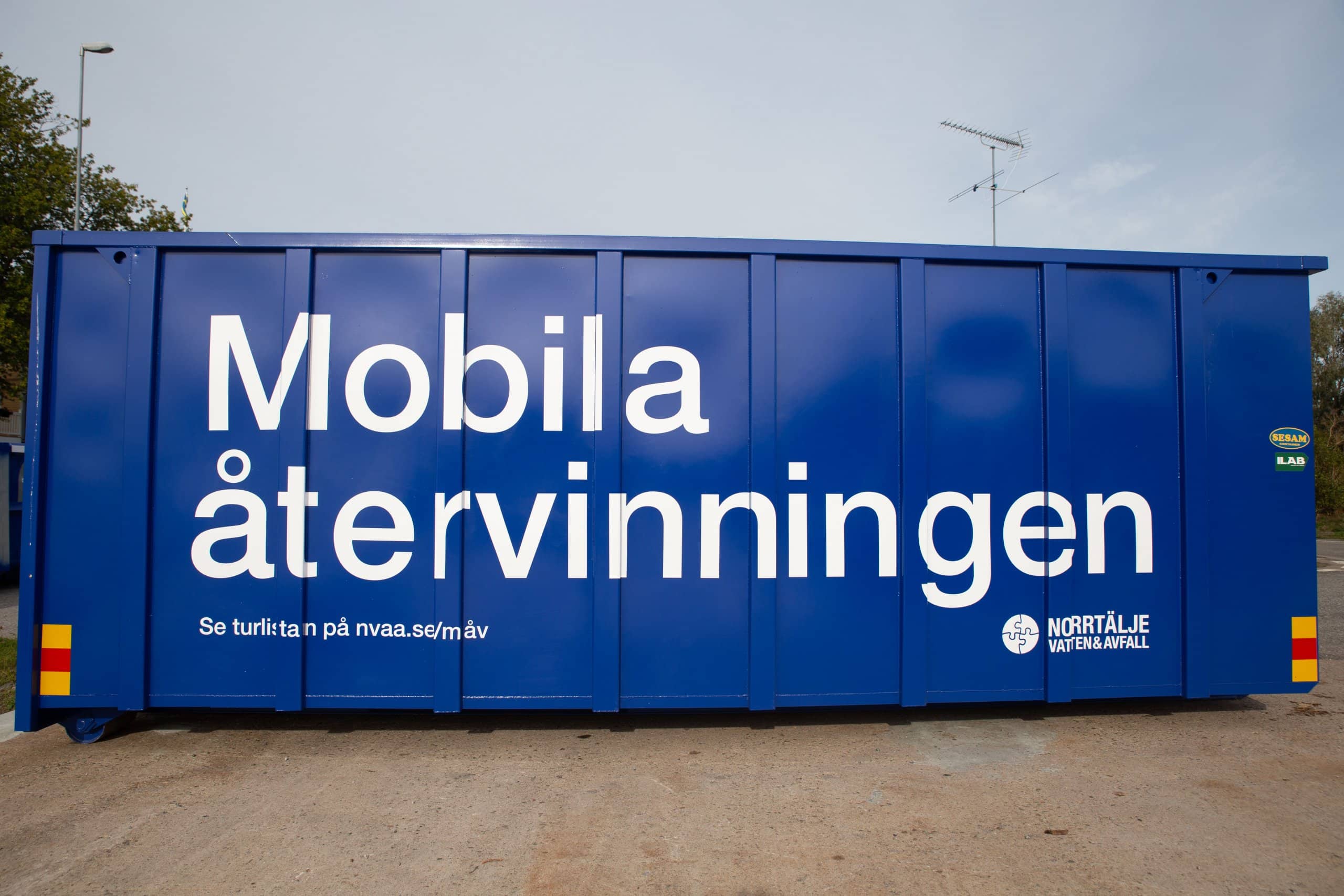 Mobila återvinningen container